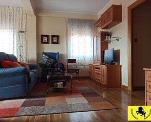 Living room of Flat to rent in Ávila Capital  with Parquet flooring, Terrace and Furnished