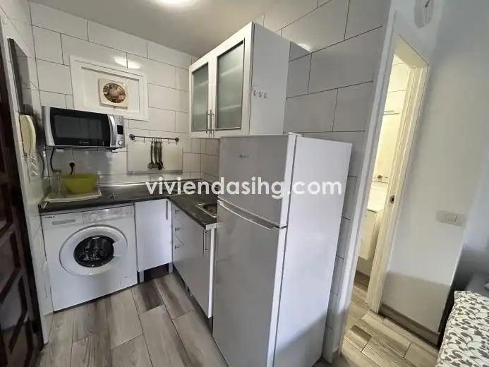 Küche von Wohnung zur Miete in Puerto de la Cruz mit Terrasse, Möbliert und Waschmaschine
