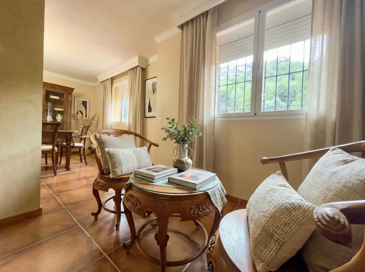 Sala de estar de Casa o chalet en venta en Alhaurín de la Torre con Aire acondicionado, Jardín privado y Terraza