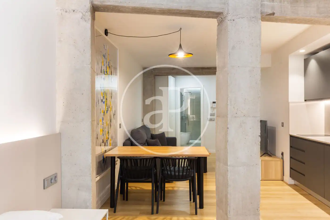 Esszimmer von Loft zur Miete in Valencia mit Klimaanlage, Heizung und Möbliert