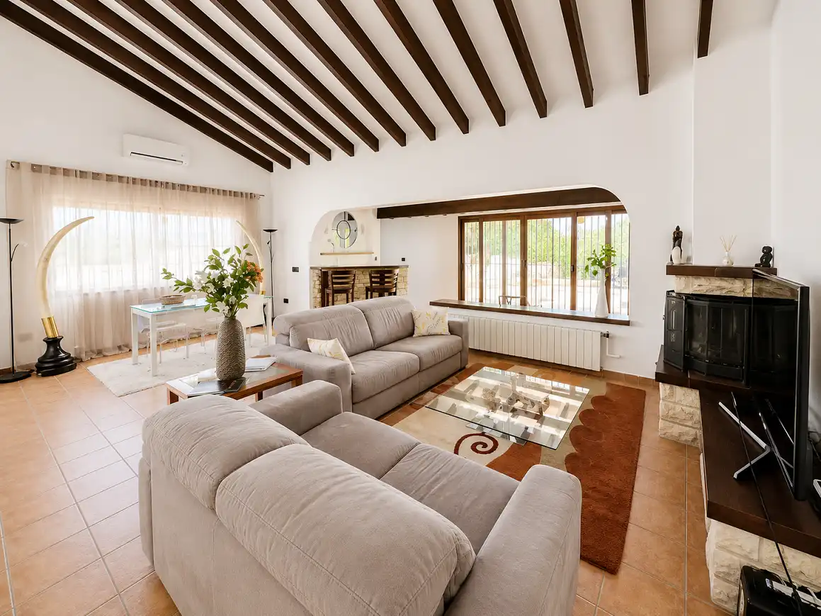 Living room of Houses for rent in La Nucia  with Air Conditioner, Terrace and Swimming Pool