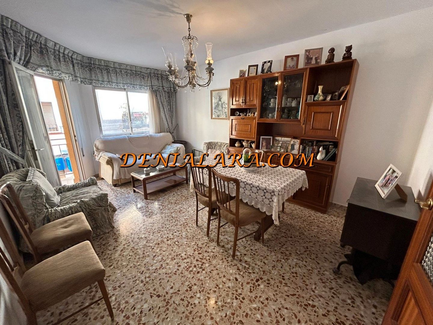 Dining room of Flat for sale in Dénia  with Air Conditioner, Furnished and Balcony