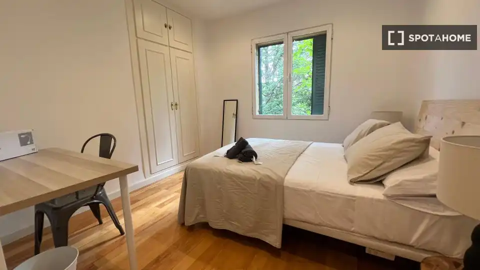 Bedroom of Flat for rent in Madrid  with Air Conditioner, Heating and Furnished
