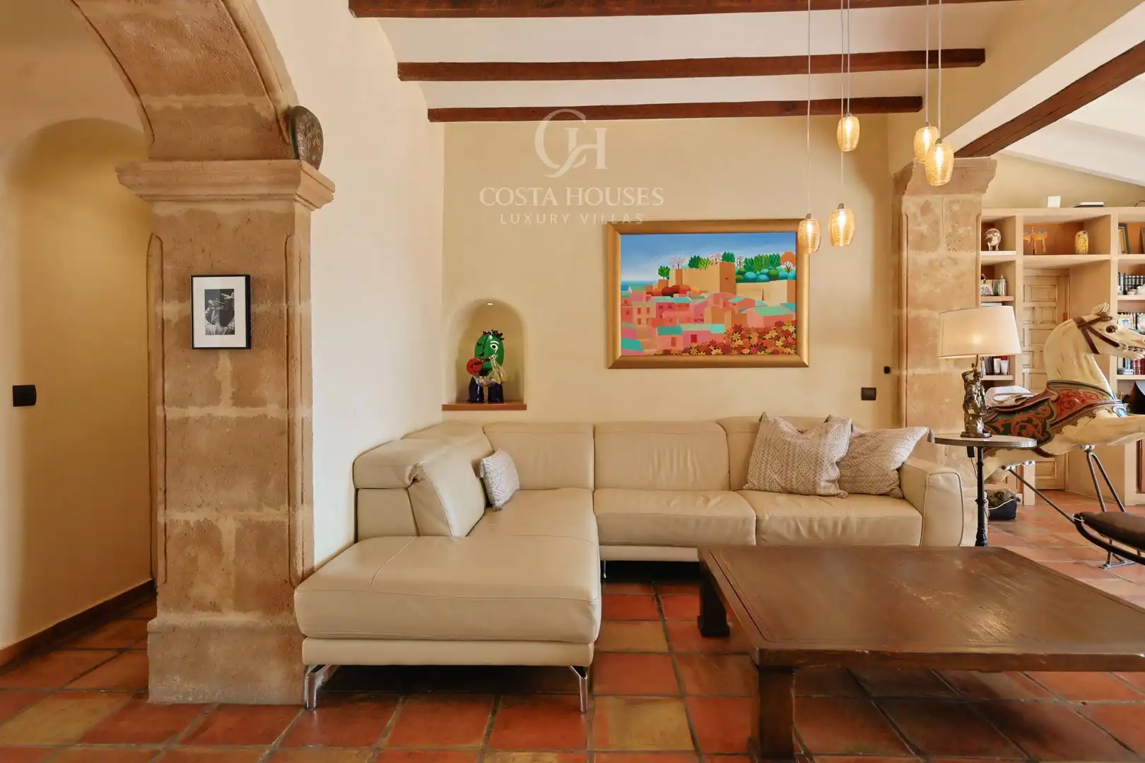 Living room of Houses for sale in Jávea / Xàbia  with Air Conditioner, Private garden and Terrace