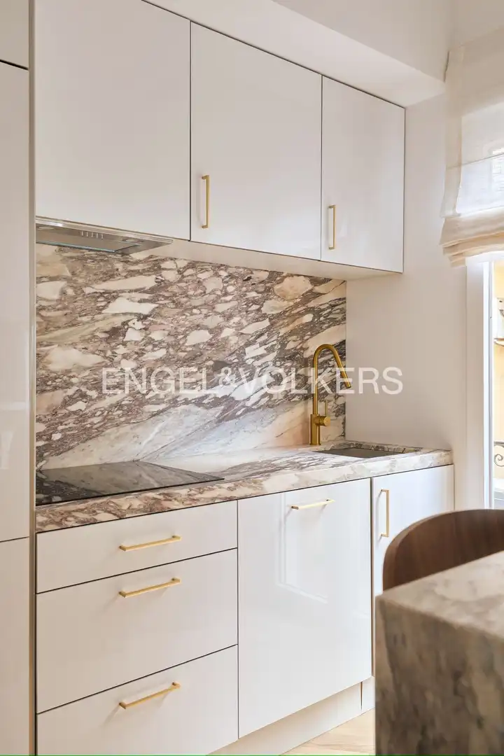 Kitchen of Flat for rent in Madrid  with Air Conditioner, Heating and Furnished