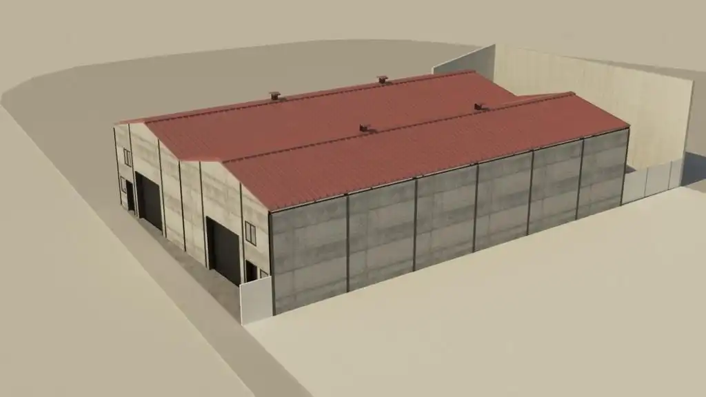 Außenansicht von Fabrikhallen zum Verkauf in Cuenca
