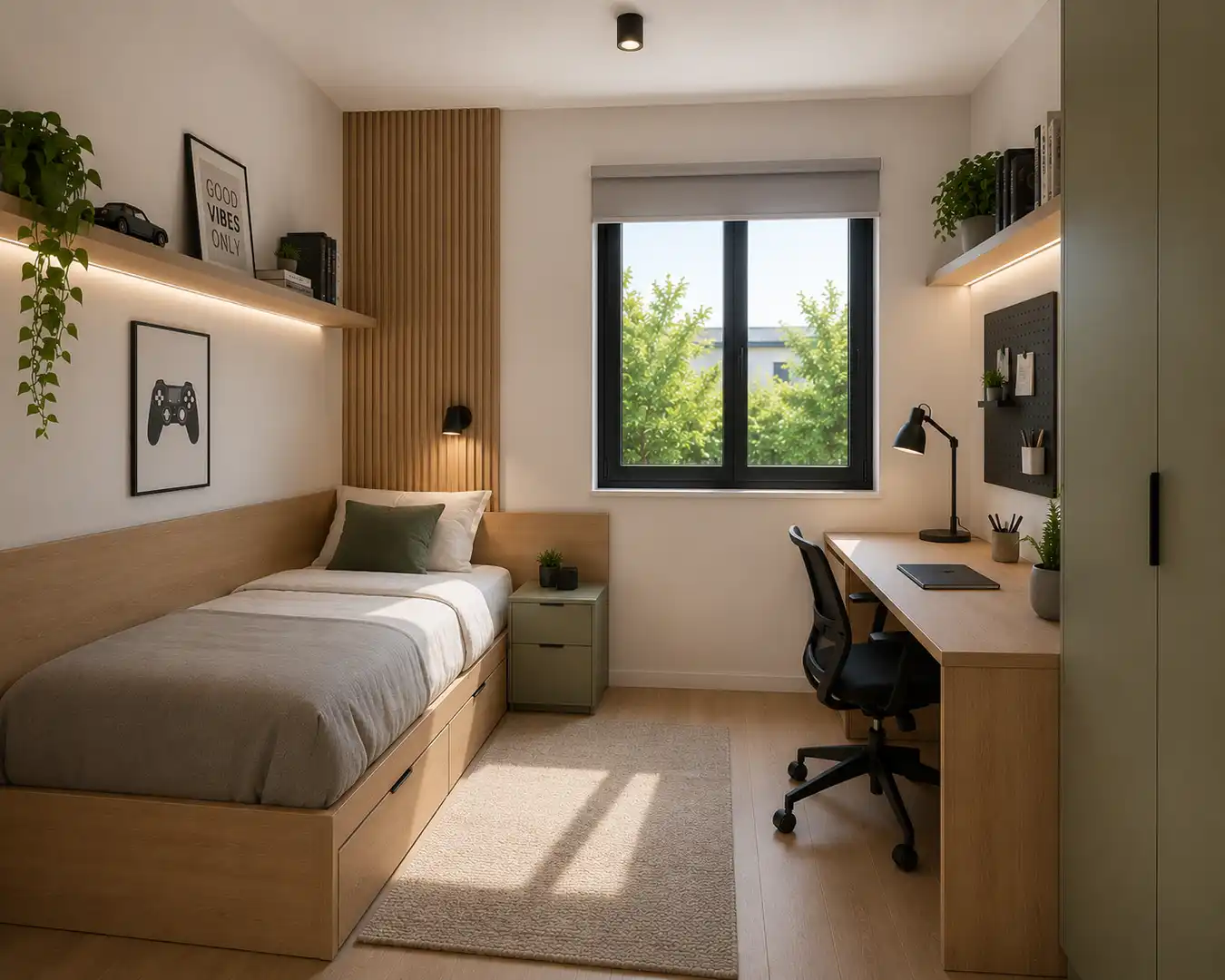 Bedroom of Flat for sale in Santa Coloma de Gramenet  with Air Conditioner, Heating and Terrace