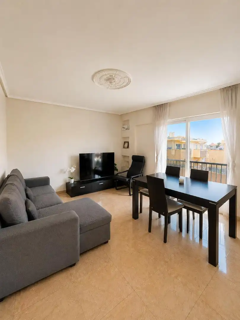 Sala de estar de Piso de alquiler en Valencia con Aire acondicionado, Amueblado y Horno