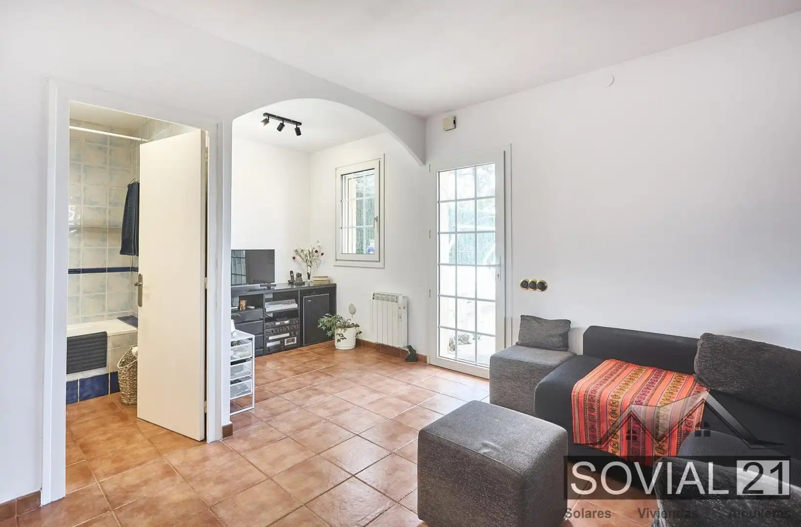 Sala de estar de Casa o chalet en venta en Barcelona con Calefacción, Jardín privado y Terraza