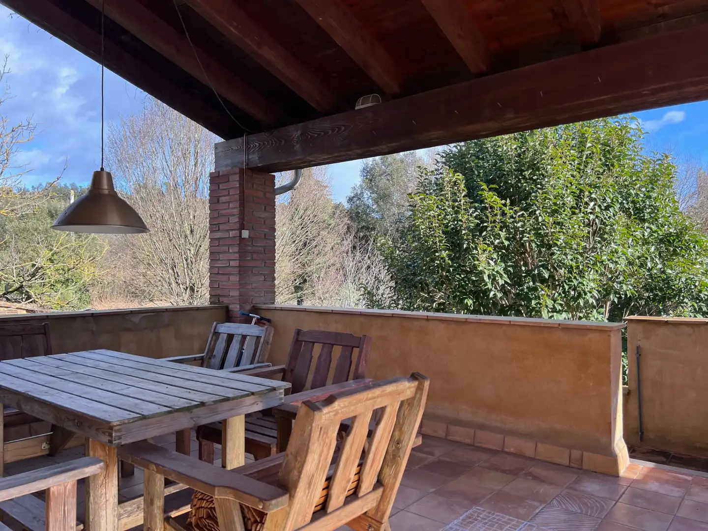 Terrassa de Finca rústica en venda en Mieres (Girona) amb Aire condicionat, Jardí privat i Parquet