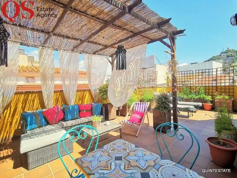 Terraza de Piso de alquiler en Blanes con Aire acondicionado, Calefacción y Terraza