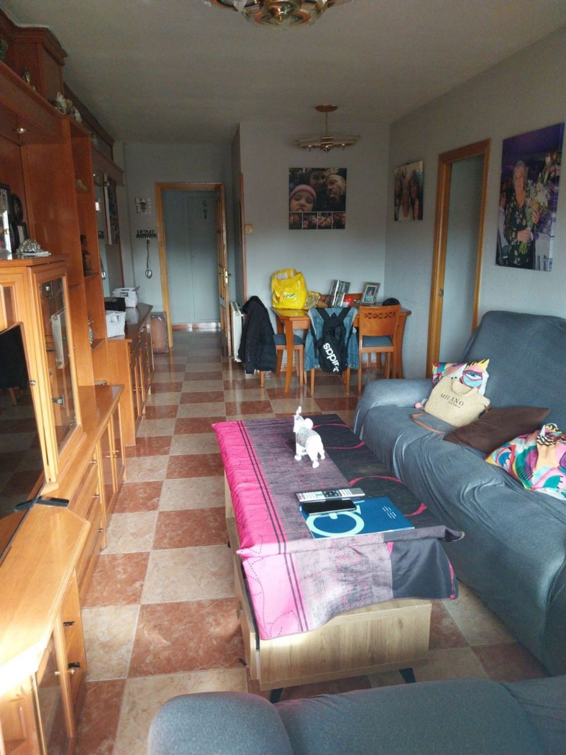 Sala d'estar de Pis en venda en  Madrid Capital amb Aire condicionat i Terrassa