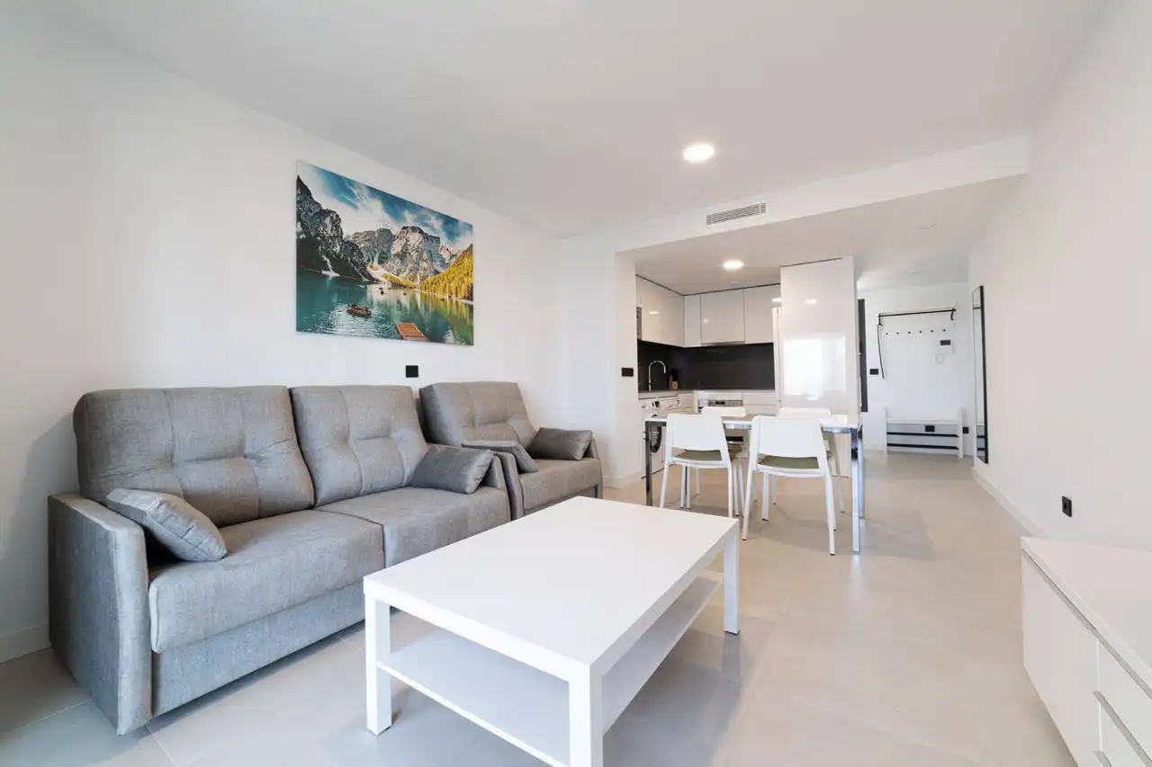 Living room of Flat for sale in Calpe / Calp  with Air Conditioner, Heating and Terrace