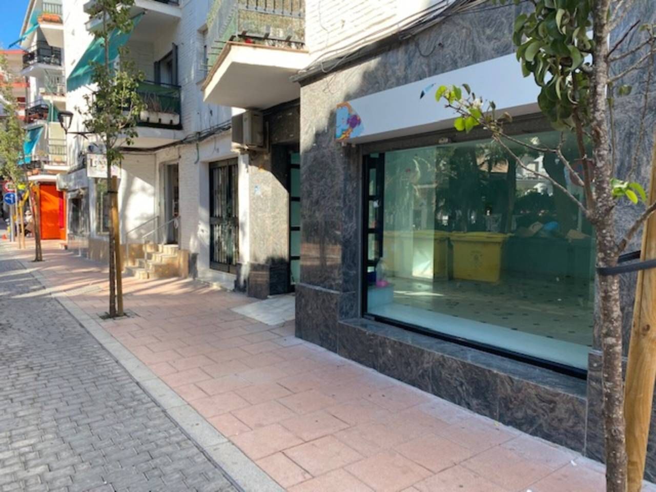 Exterior view of Premises for sale in Estepona  with Air Conditioner