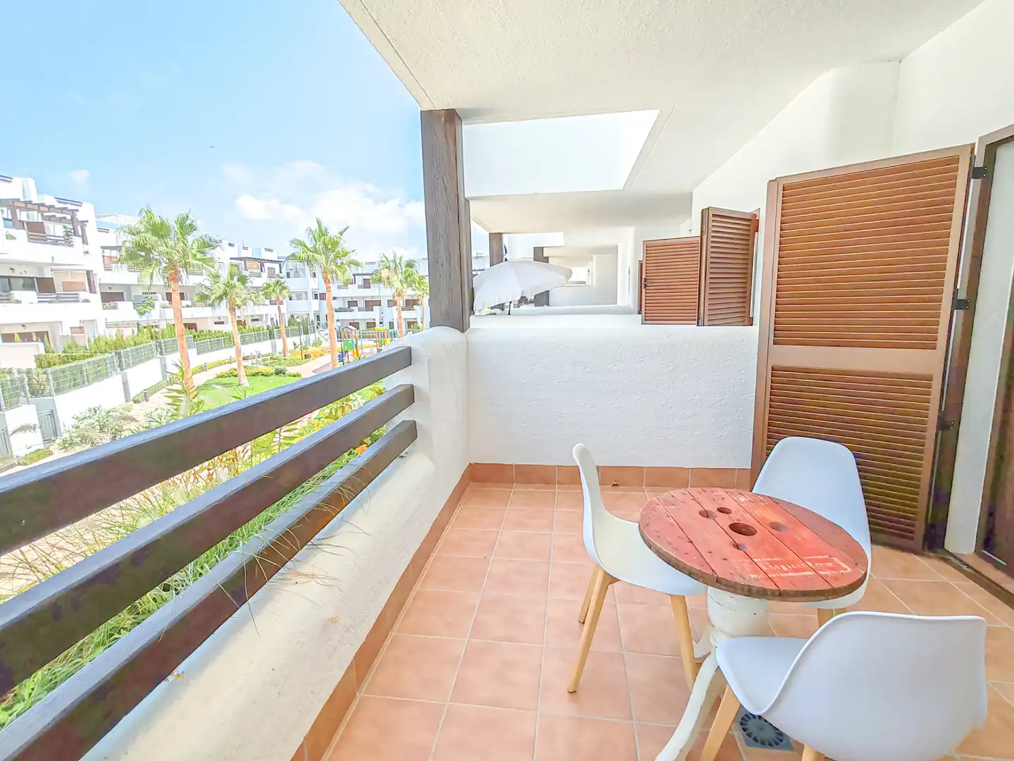 Terrasse von Wohnung zum Verkauf in Pulpí mit Klimaanlage, Heizung und Terrasse