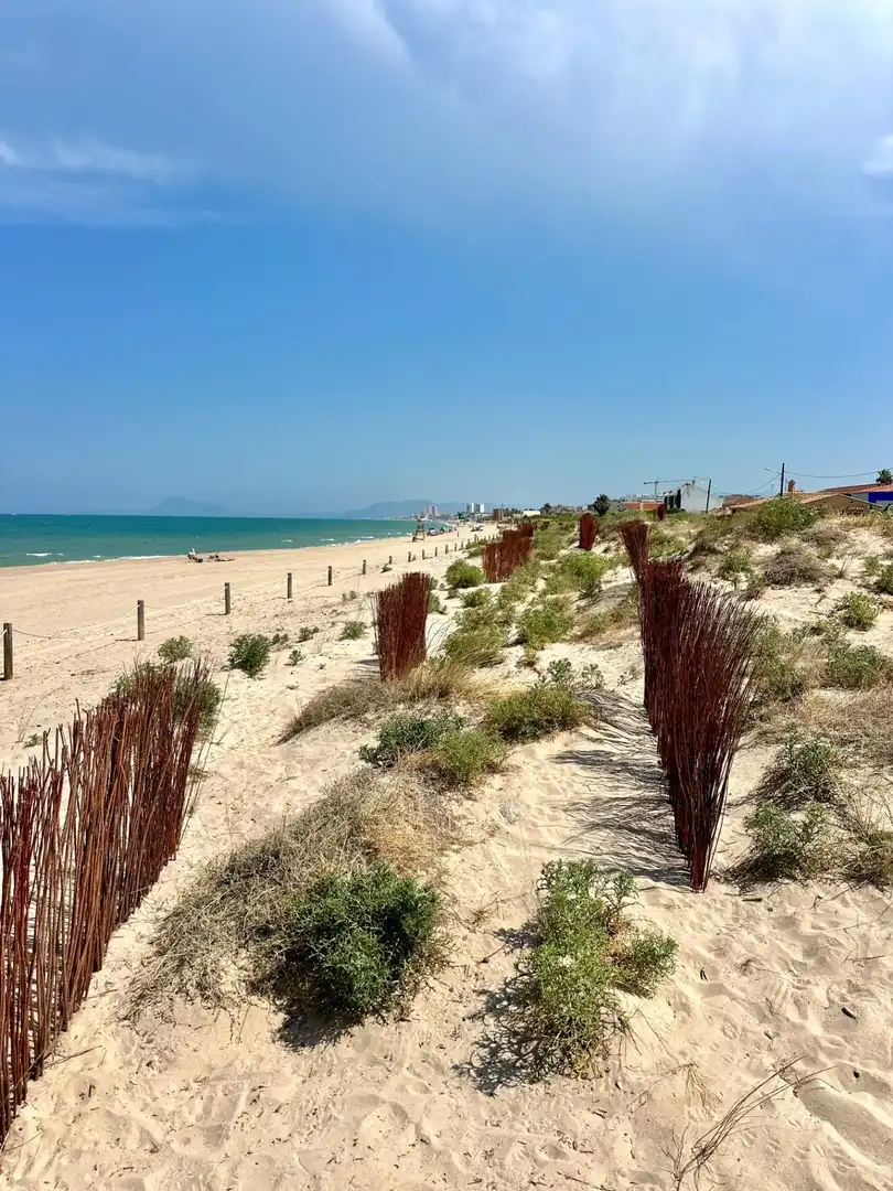 Vista exterior de Pis de lloguer en Gandia amb Terrassa, Moblat i Balcó
