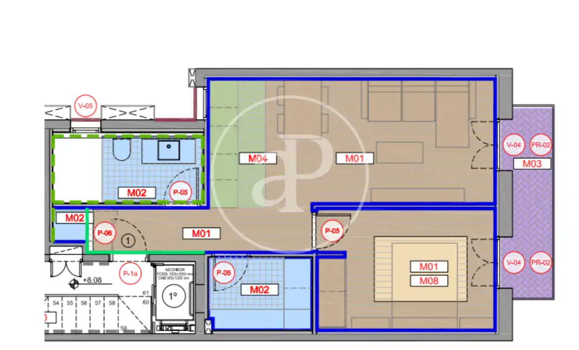 Wohnung zum Verkauf in Barcelona mit Klimaanlage, Heizung und Balkon