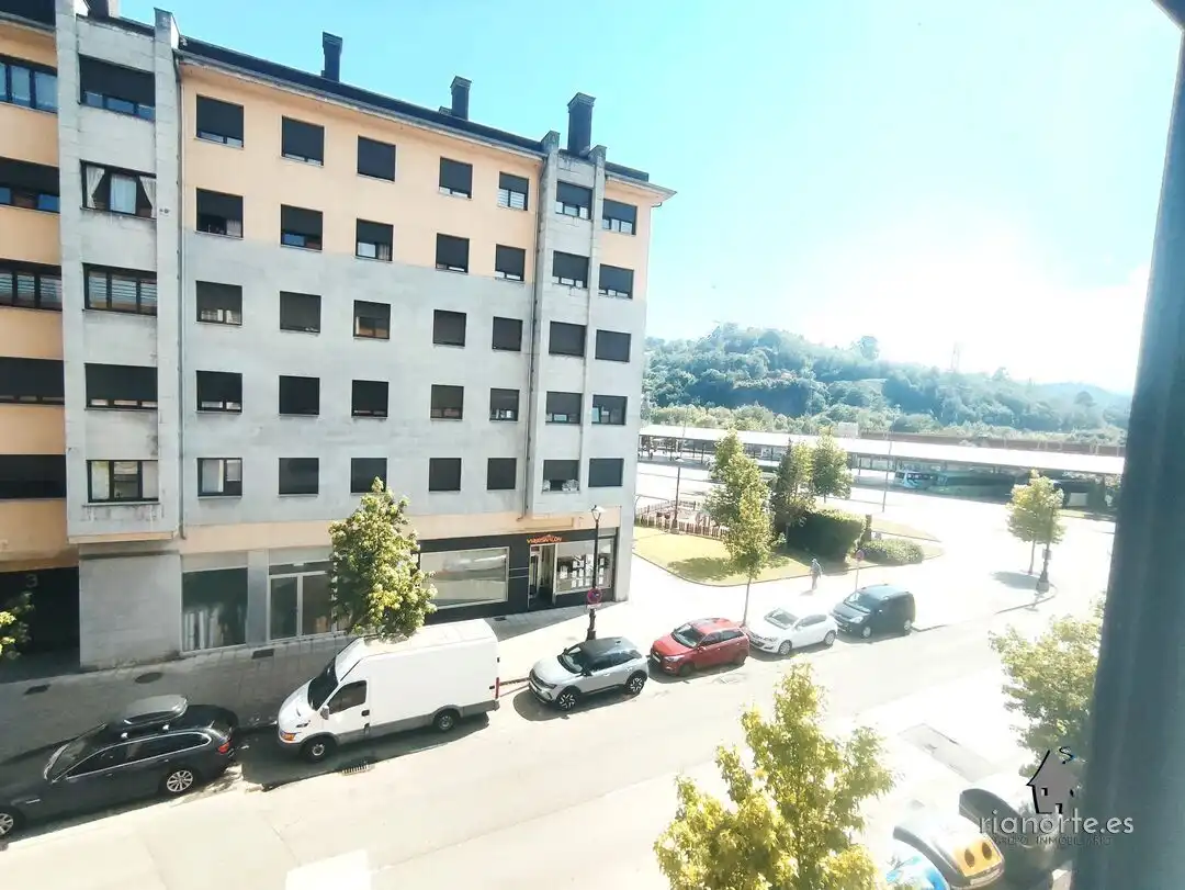 Exterior view of Flat for sale in Langreo  with Heating, Storage room and Furnished