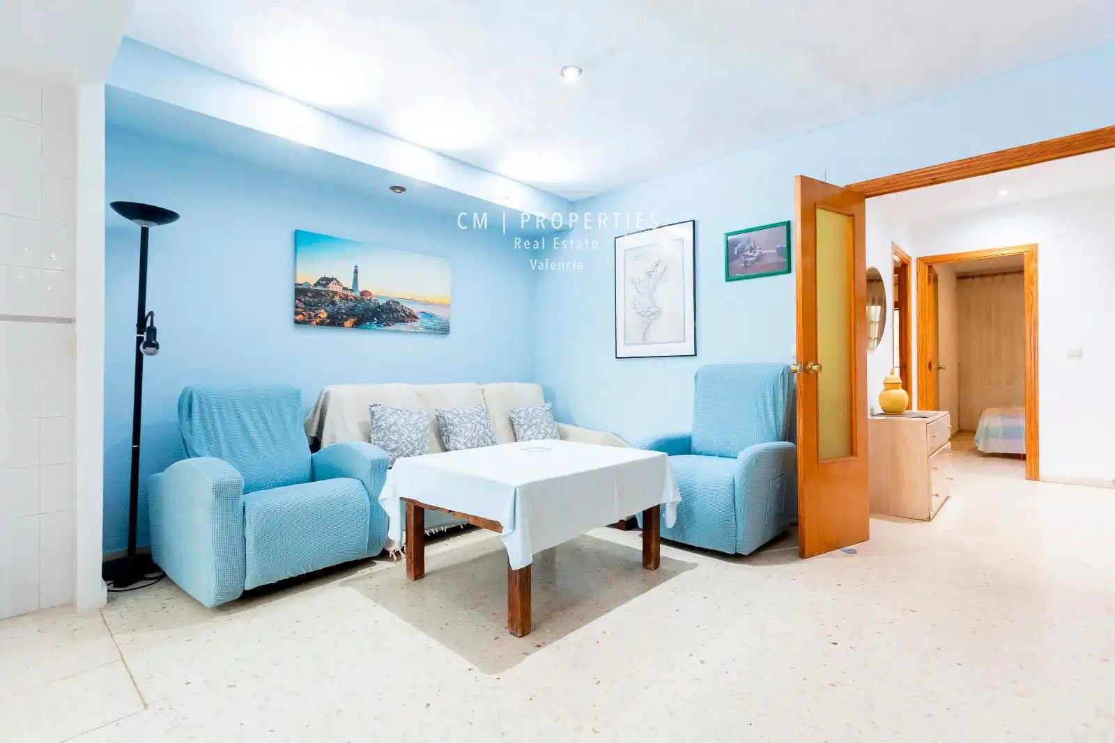 Living room of Flat for rent in Alboraya  with Air Conditioner, Heating and Terrace
