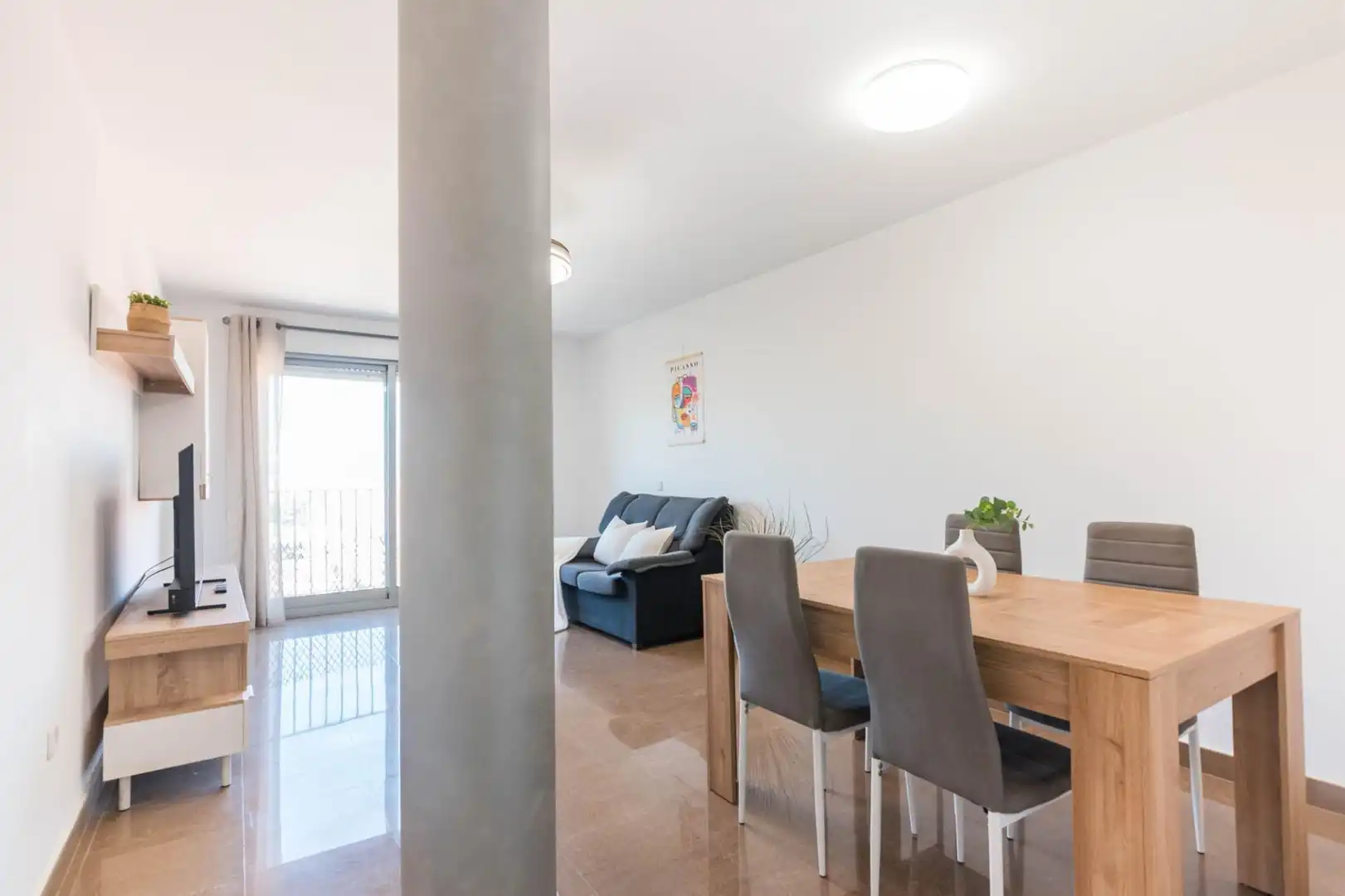Living room of Flat for sale in Murcia  with Air Conditioner, Balcony and Alarm