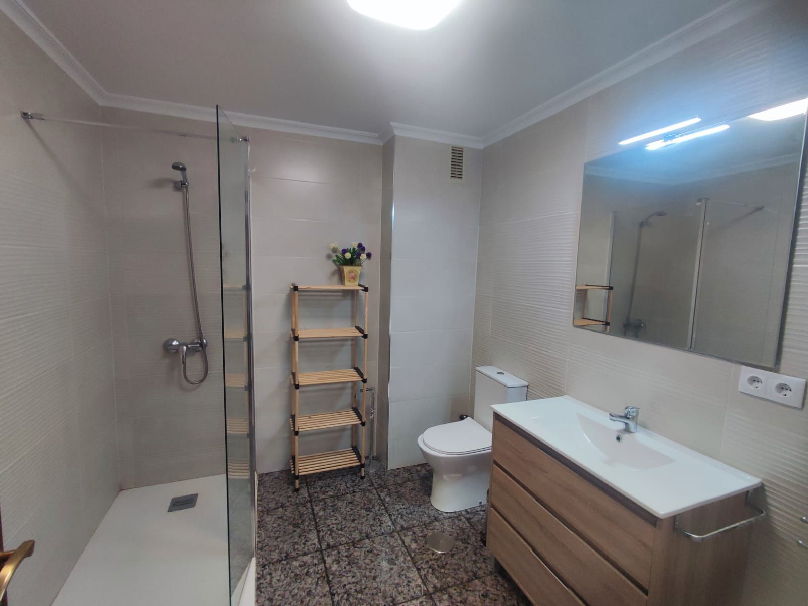 Bany de Apartament de lloguer en Plasencia amb Aire condicionat, Moblat i Balcó