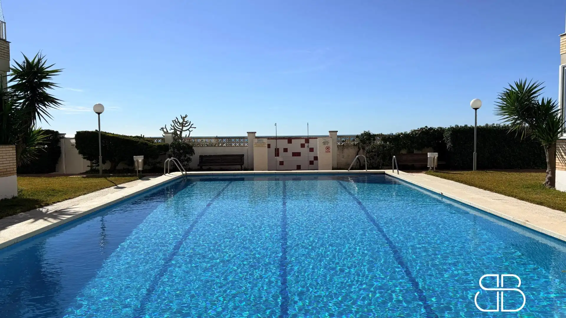 Swimming pool of Attic for sale in Castelldefels  with Heating, Private garden and Parquet flooring