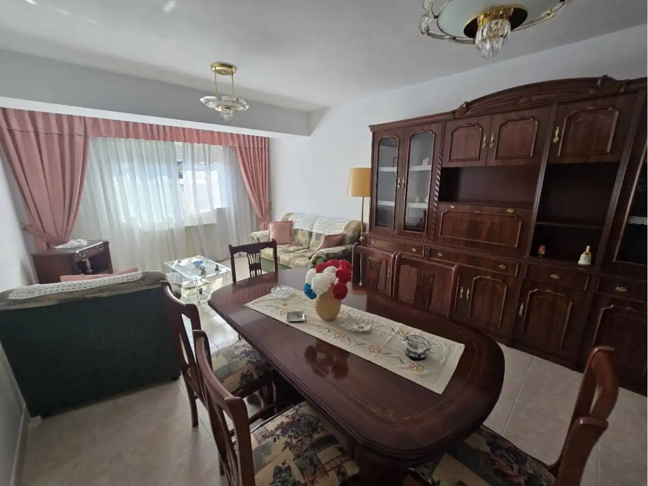 Wohnzimmer von Wohnung zum Verkauf in Baleira mit Heizung, Terrasse und Möbliert