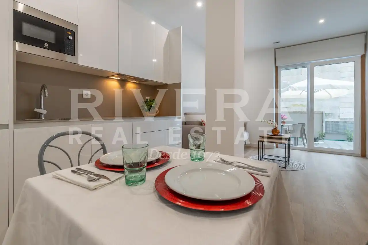 Vista exterior de Apartamento en venta en Sanxenxo con Aire acondicionado, Calefacción y Terraza