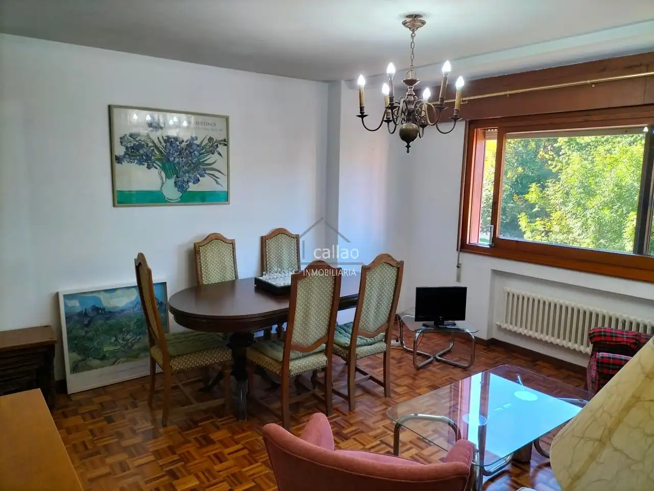 Comedor de Piso de alquiler en Ferrol con Calefacción, Parquet y Amueblado