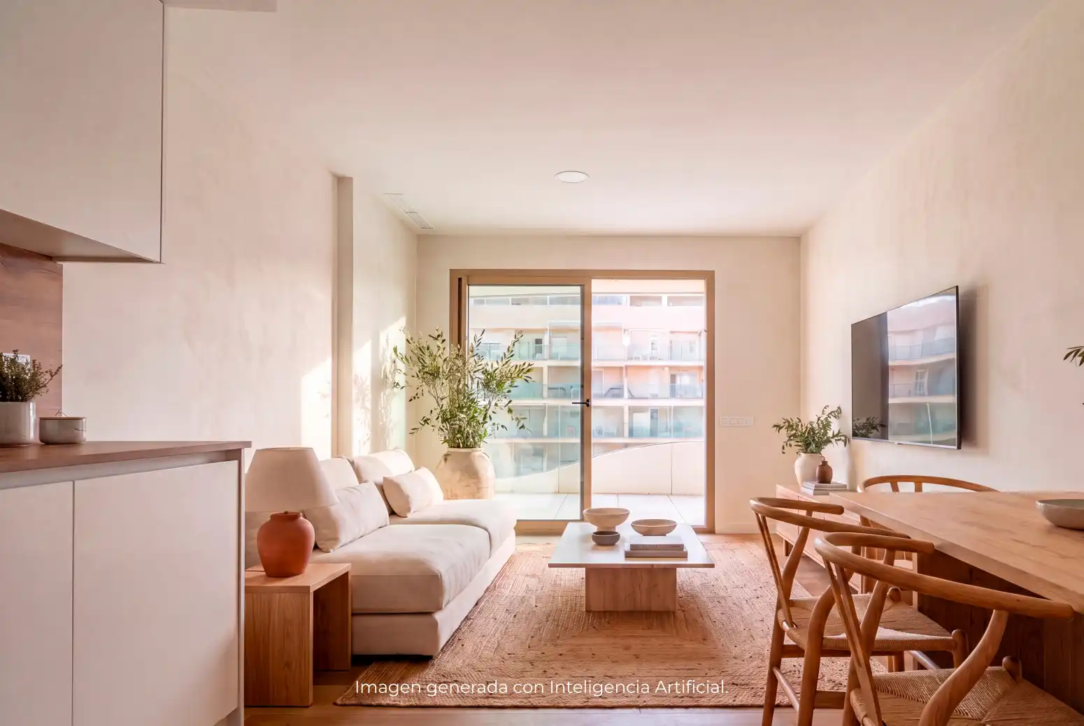 Living room of Flat for rent in El Puig de Santa Maria  with Air Conditioner, Heating and Private garden