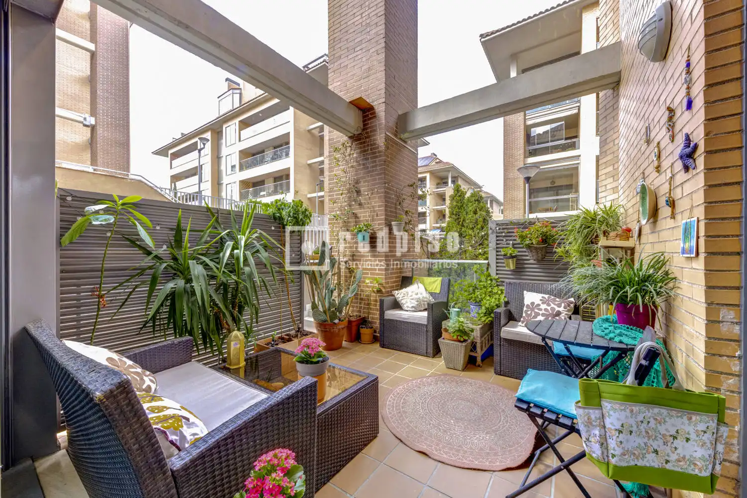 Terrasse von Wohnung zum Verkauf in Boadilla del Monte mit Klimaanlage, Heizung und Privatgarten