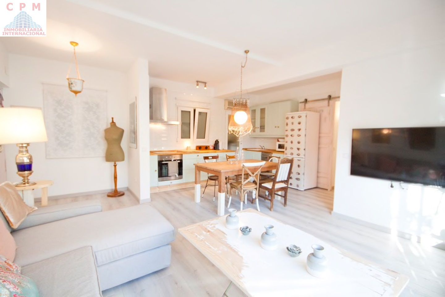 Kitchen of Flat to rent in  Madrid Capital  with Air Conditioner, Heating and Furnished