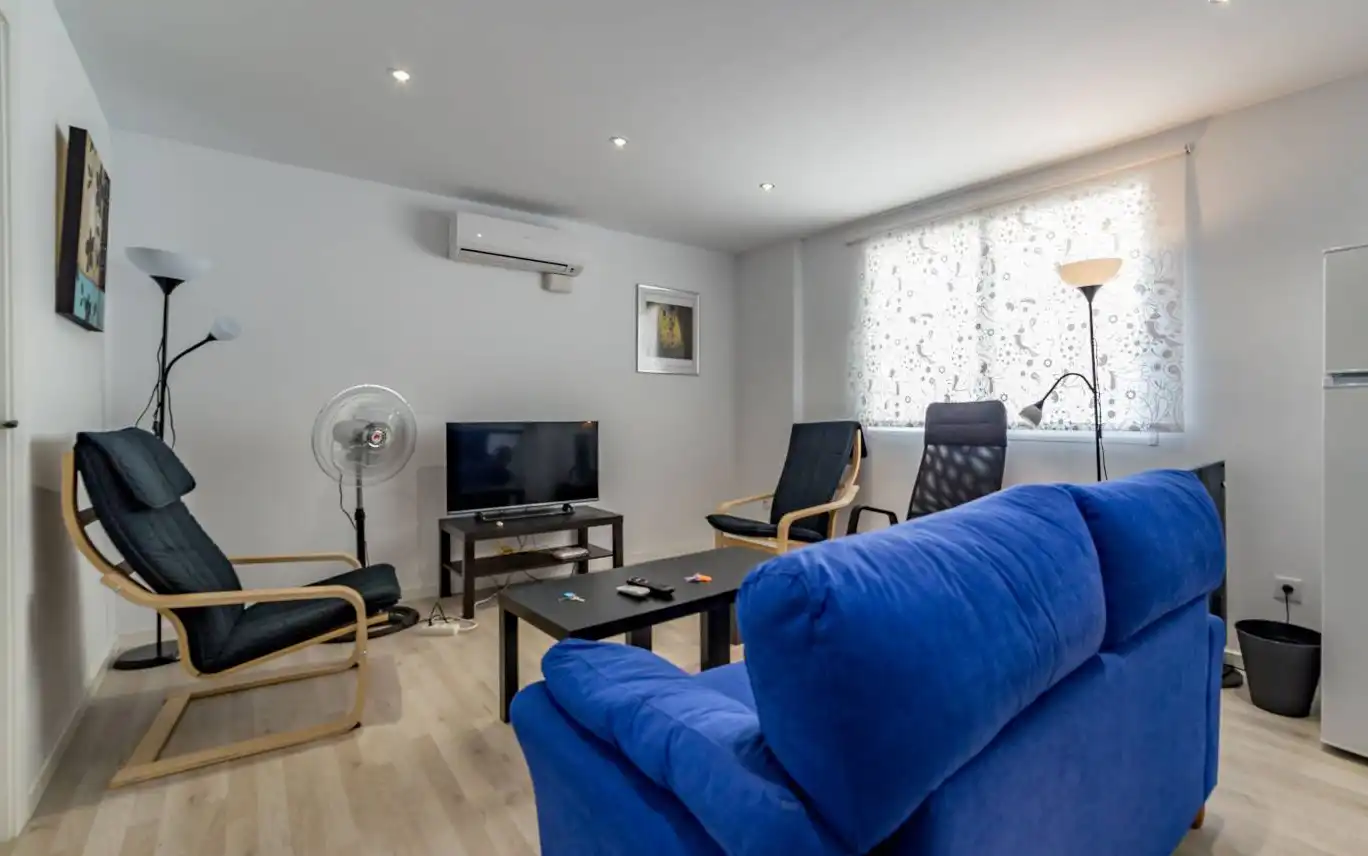 Wohnzimmer von Wohnung zum Verkauf in Valencia mit Klimaanlage, Parkett und Möbliert