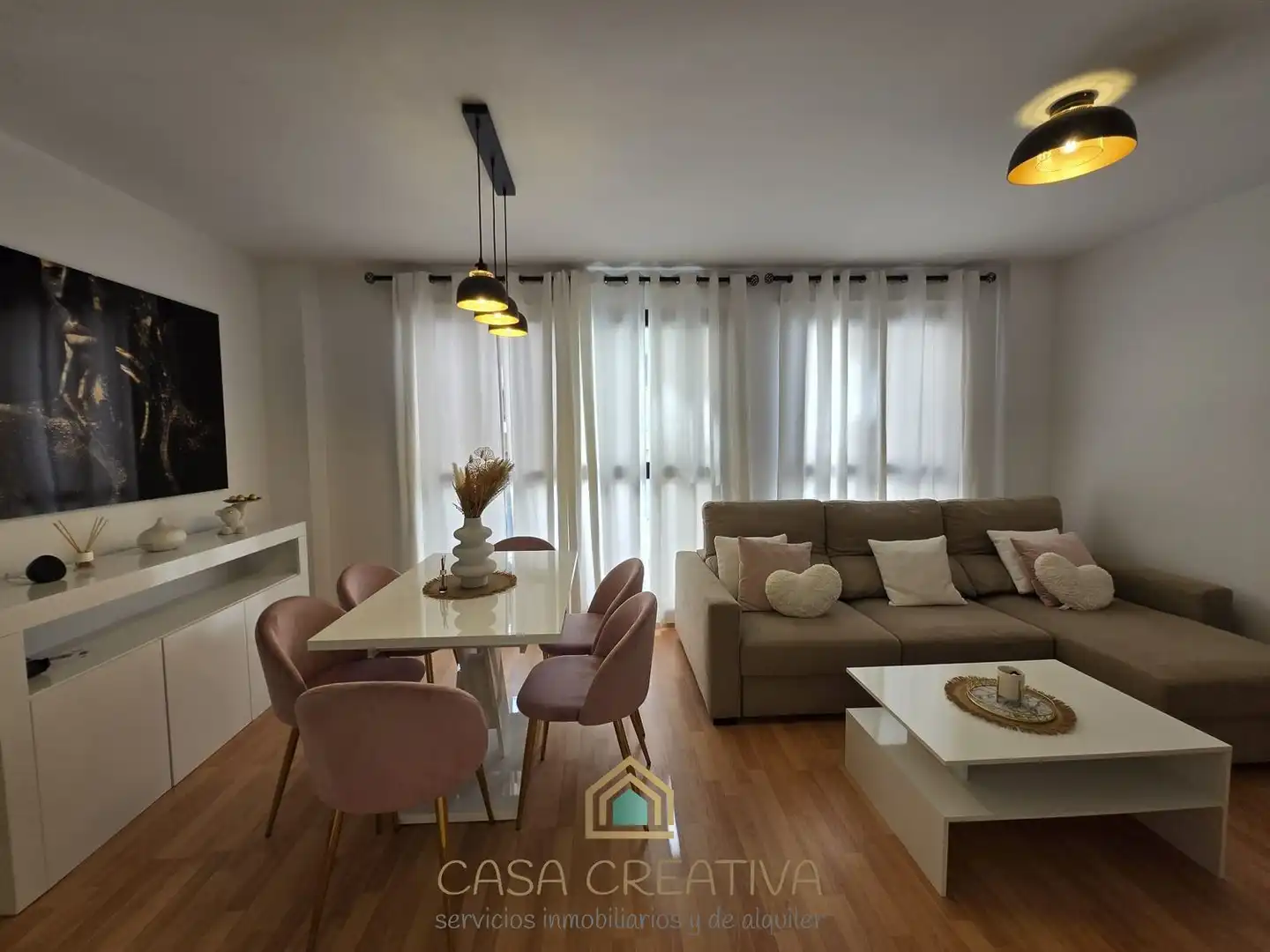 Sala d'estar de Casa o xalet de lloguer en Castellón de la Plana / Castelló de la Plana amb Aire condicionat, Calefacció i Terrassa