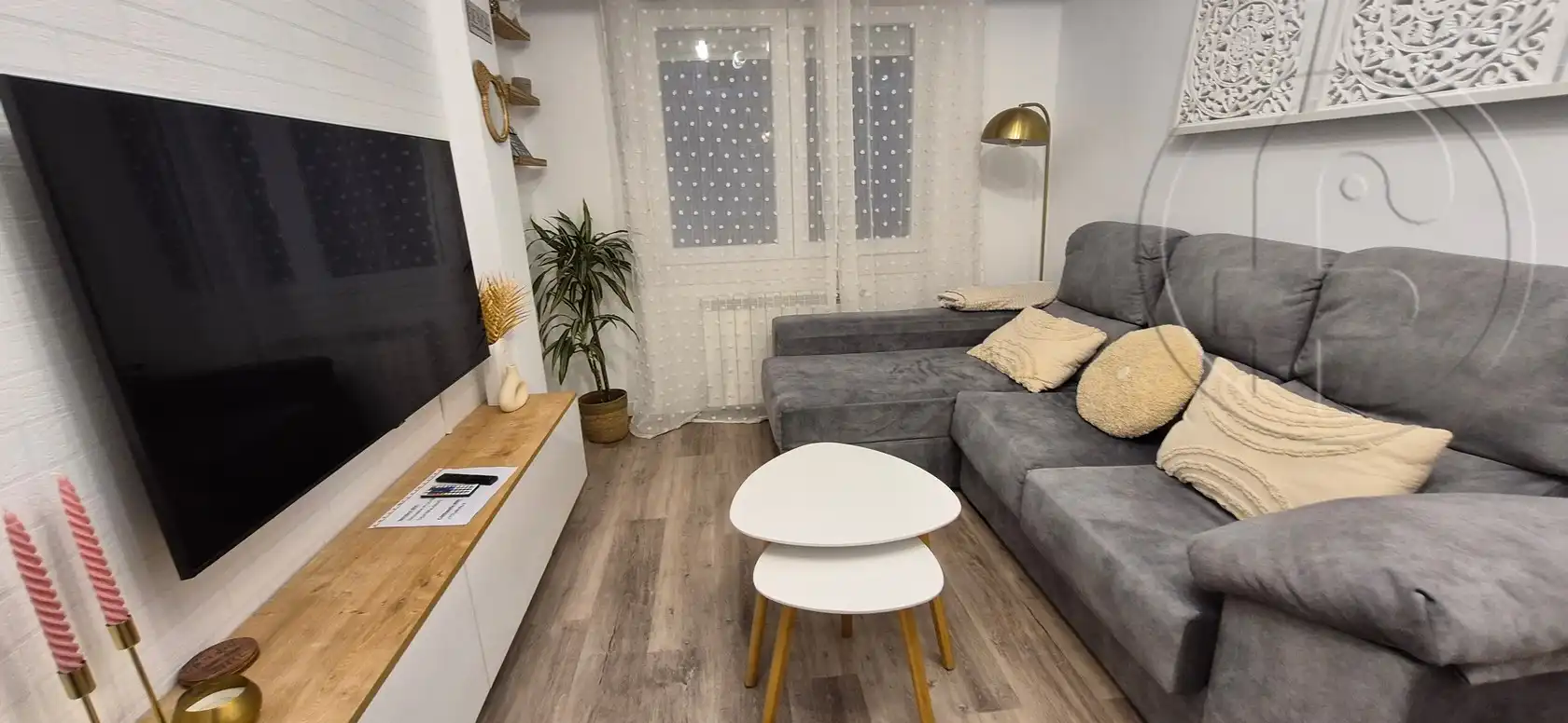Sala de estar de Piso de alquiler en Santander con Calefacción, Amueblado y Horno