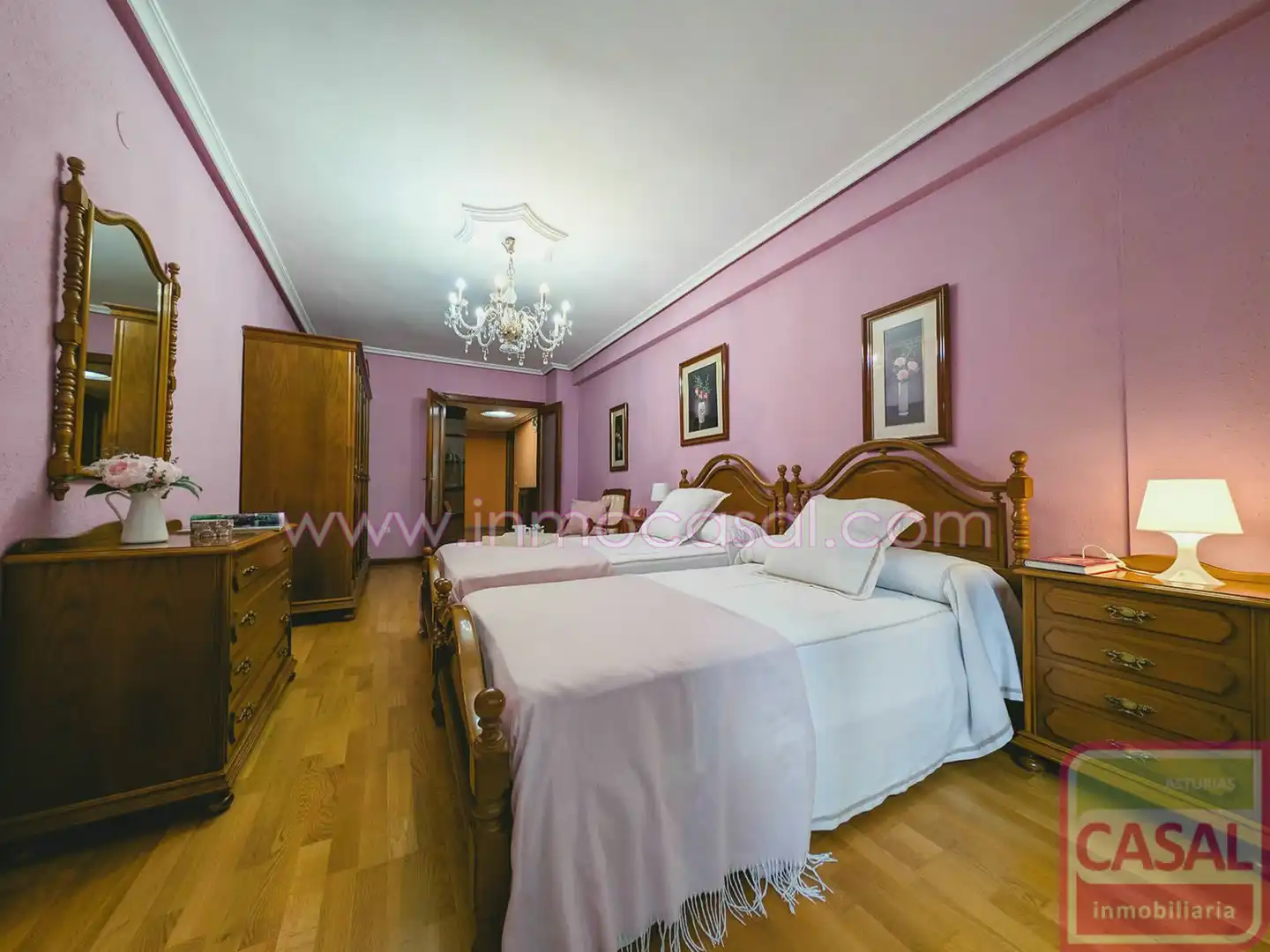 Bedroom of Flat for sale in Mieres (Asturias)  with Heating, Storage room and Furnished