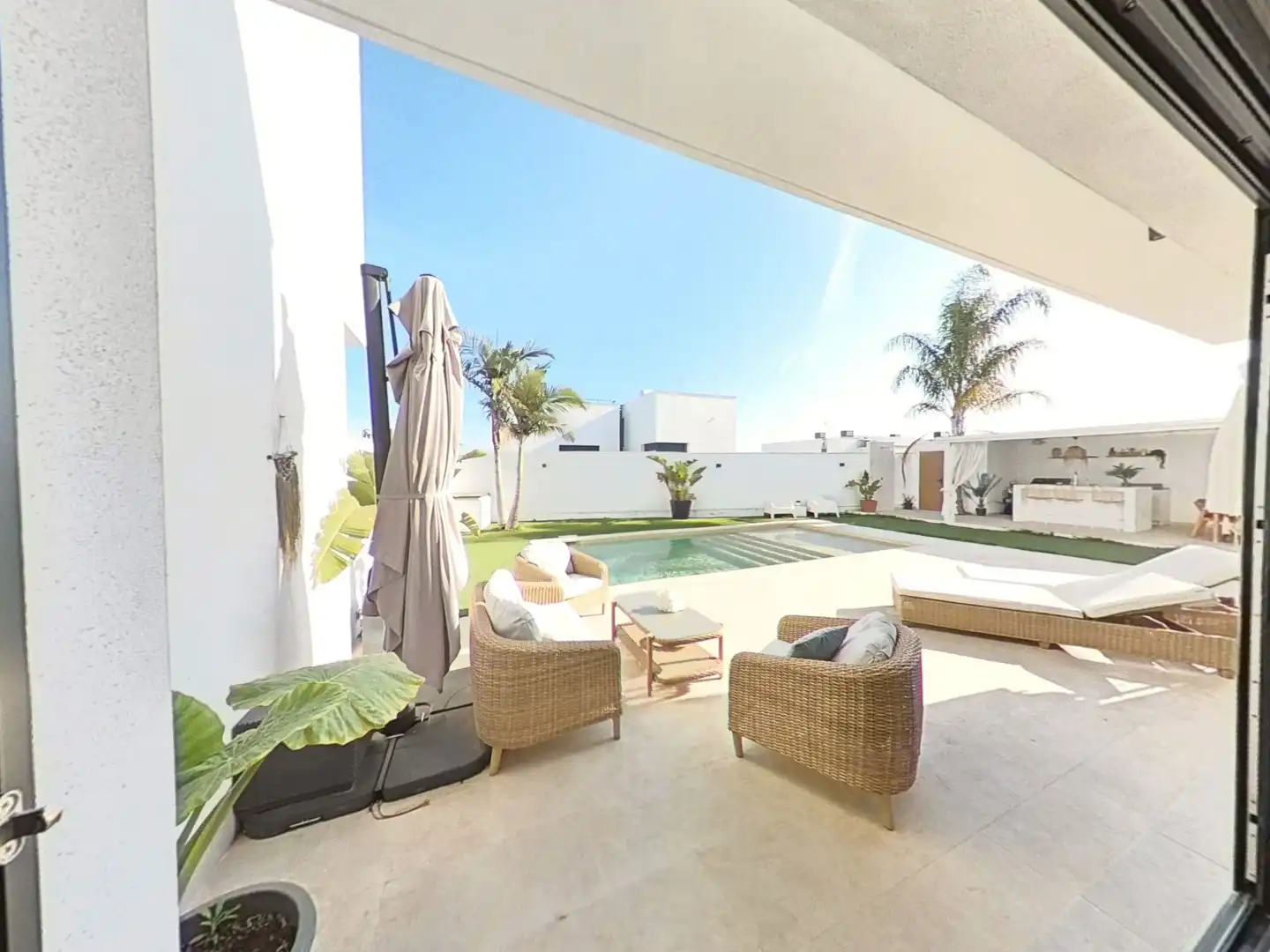 Terraza de Casa adosada en venta en Alhaurín de la Torre con Aire acondicionado, Jardín privado y Terraza