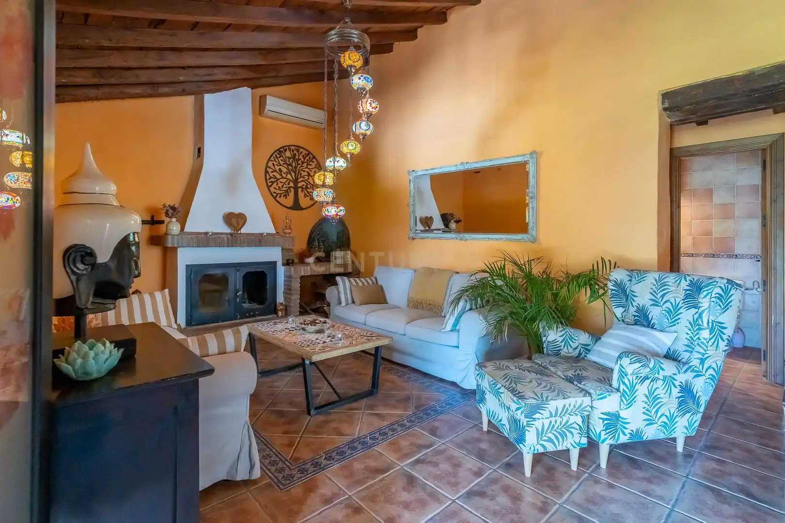 Sala d'estar de Casa o xalet en venda en Málaga amb Aire condicionat, Jardí privat i Traster