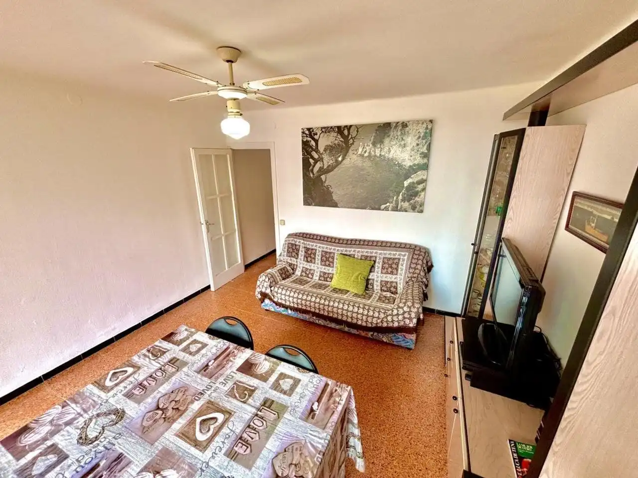 Sala de estar de Piso en venta en Santa Cristina d'Aro con Terraza