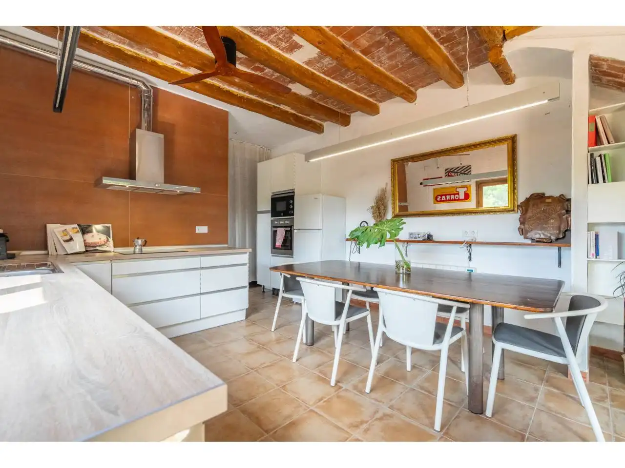 Cocina de Finca rústica en venta en Reus con Jardín privado, Terraza y Piscina