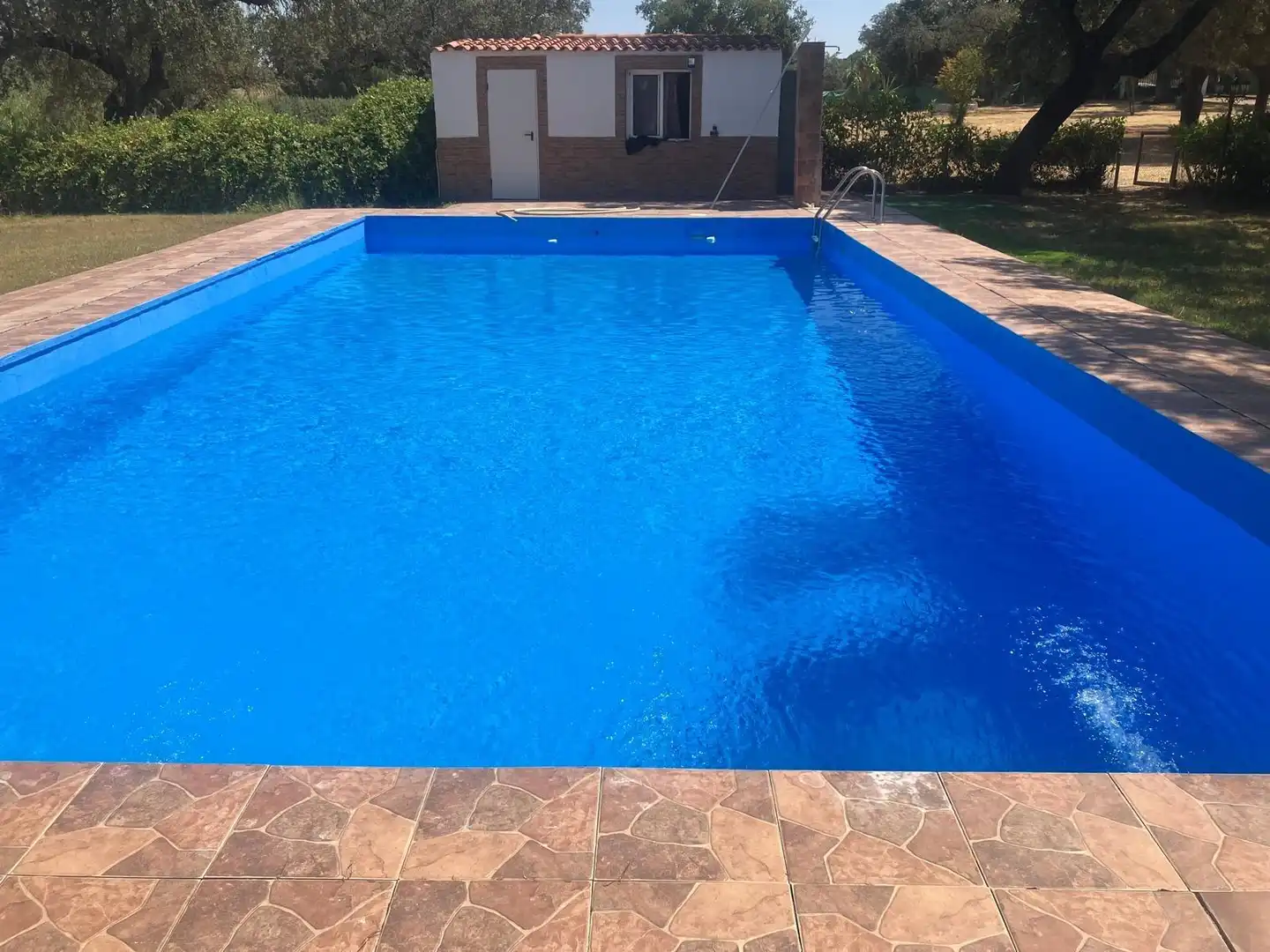 Piscina de Casa o chalet en venta en Badajoz con Jardín privado, Terraza y Piscina