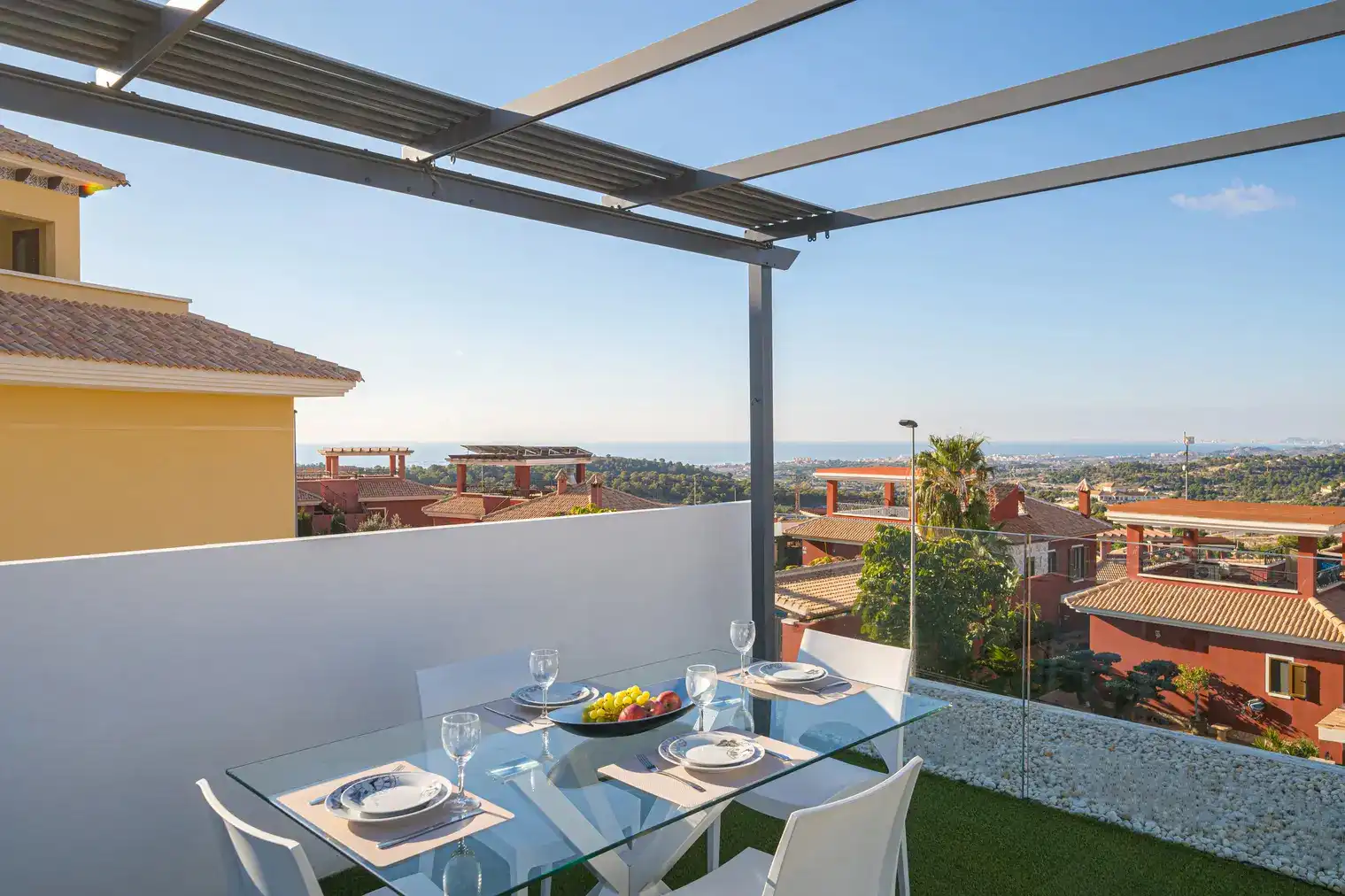 Terraza de Casa o chalet en venta en Finestrat con Aire acondicionado, Calefacción y Jardín privado