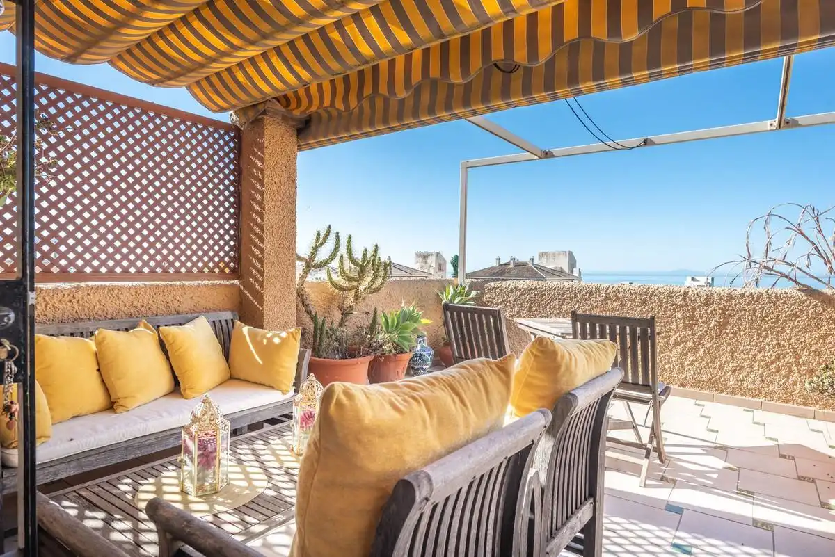 Terraza de Casa o chalet en venta en Estepona con Aire acondicionado, Terraza y Amueblado