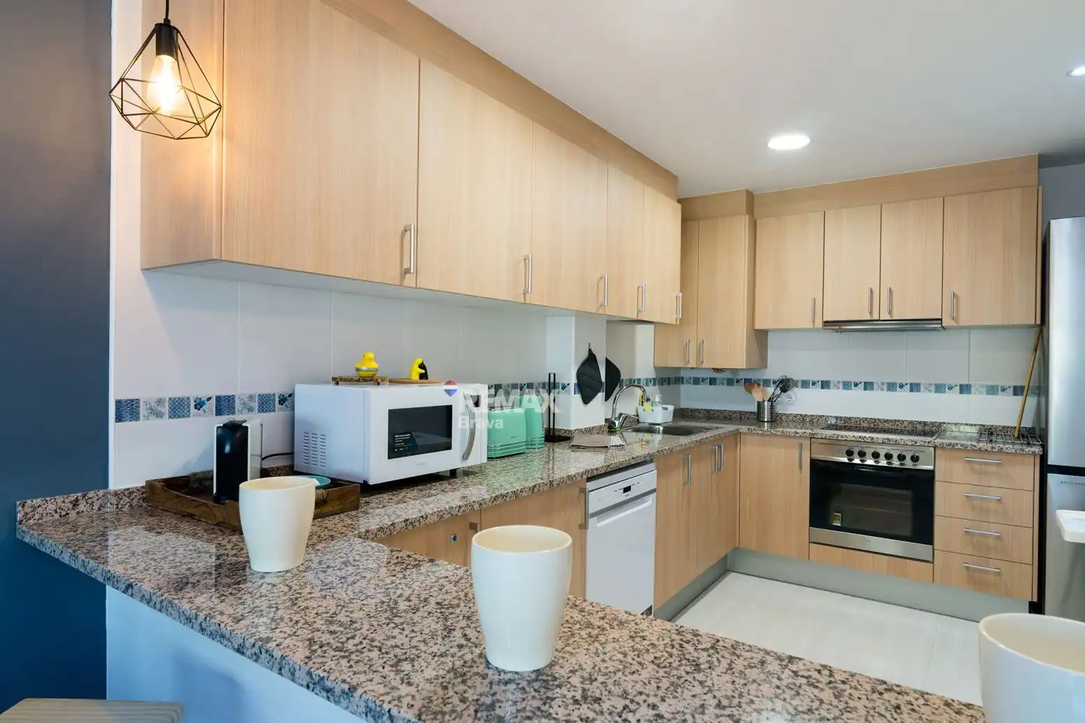 Kitchen of Flat for sale in Roses  with Air Conditioner, Heating and Terrace