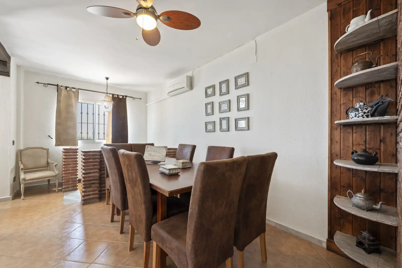 Comedor de Casa adosada en venta en Mijas con Aire acondicionado, Jardín privado y Terraza