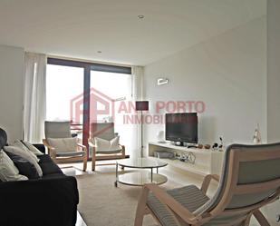 Living room of Single-family semi-detached for sale in O Grove    with Private garden, Parquet flooring and Terrace