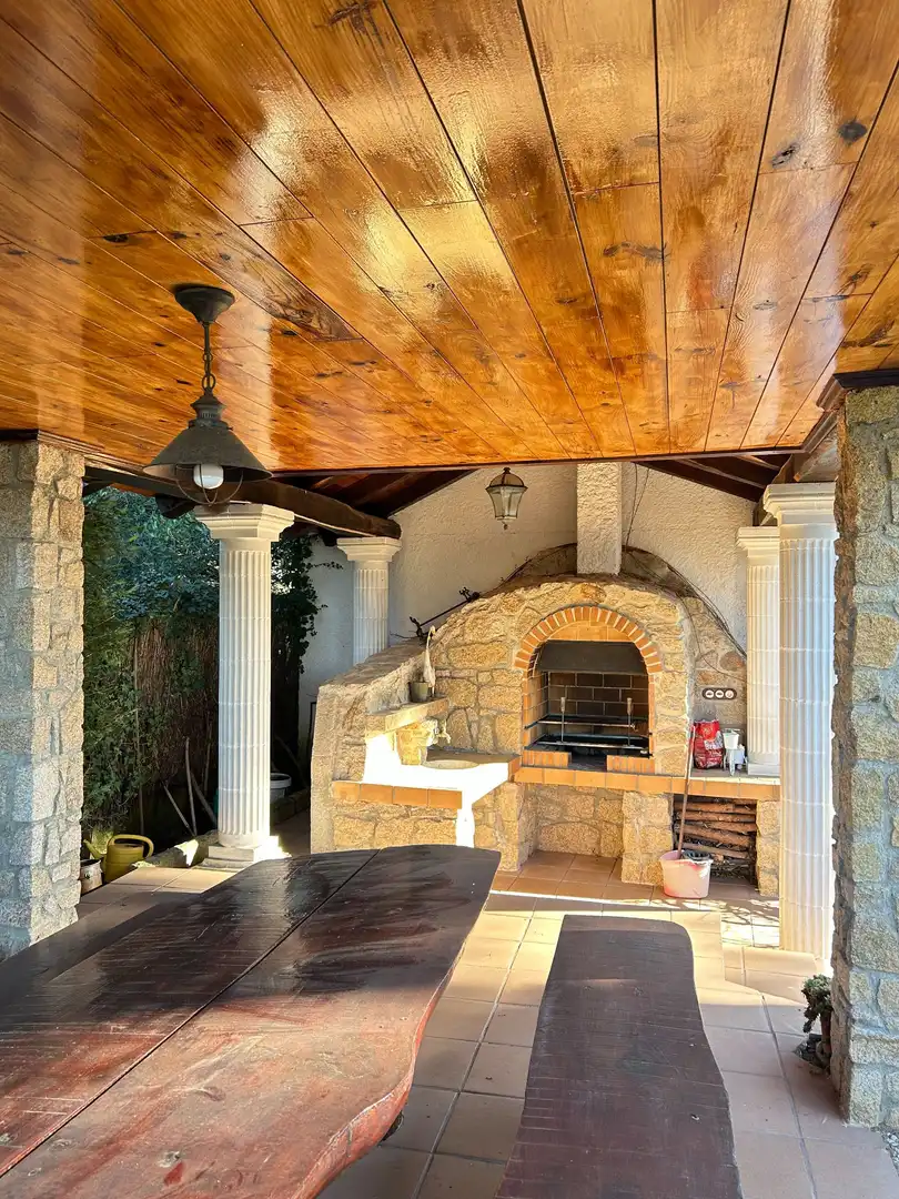 Terraza de Casa o chalet en venta en Santa Coloma de Farners con Calefacción, Jardín privado y Terraza