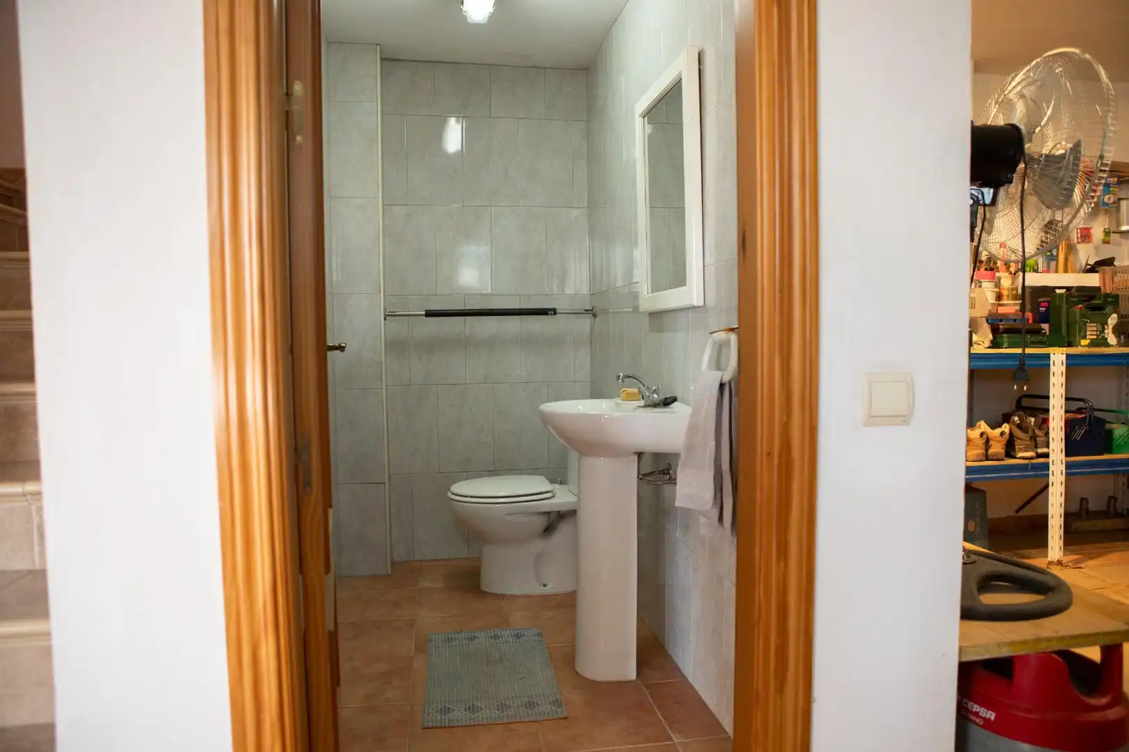 Baño de Casa o chalet en venta en Villanueva del Rosario con Aire acondicionado, Calefacción y Jardín privado