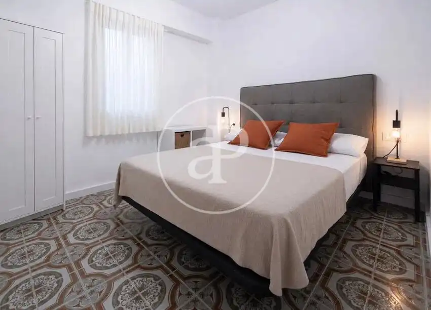 Schlafzimmer von Wohnung zur Miete in Valencia mit Klimaanlage, Heizung und Haustiere erlaubt