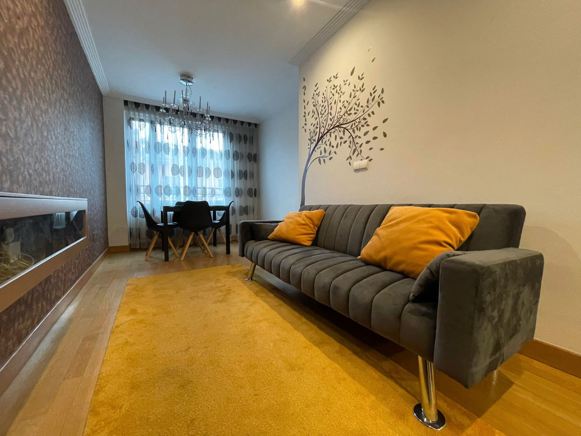 Living room of Flat to rent in Eibar  with Heating, Parquet flooring and Furnished